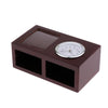 Tabletop Alarm Clock with Pen Holder Home Office Tabletop Organizer Coffee