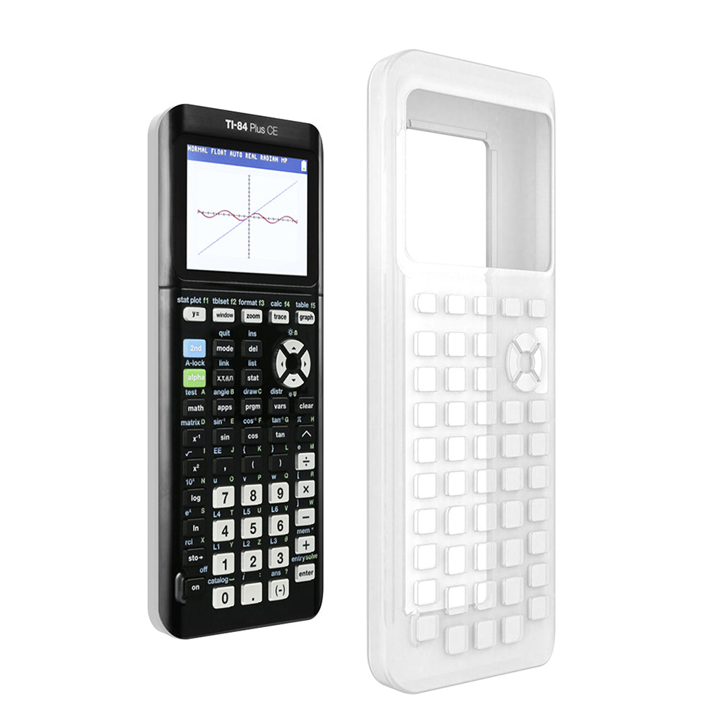 1 Piece Case Cover  for Texas Instruments TI-84 Plus    Transparent White