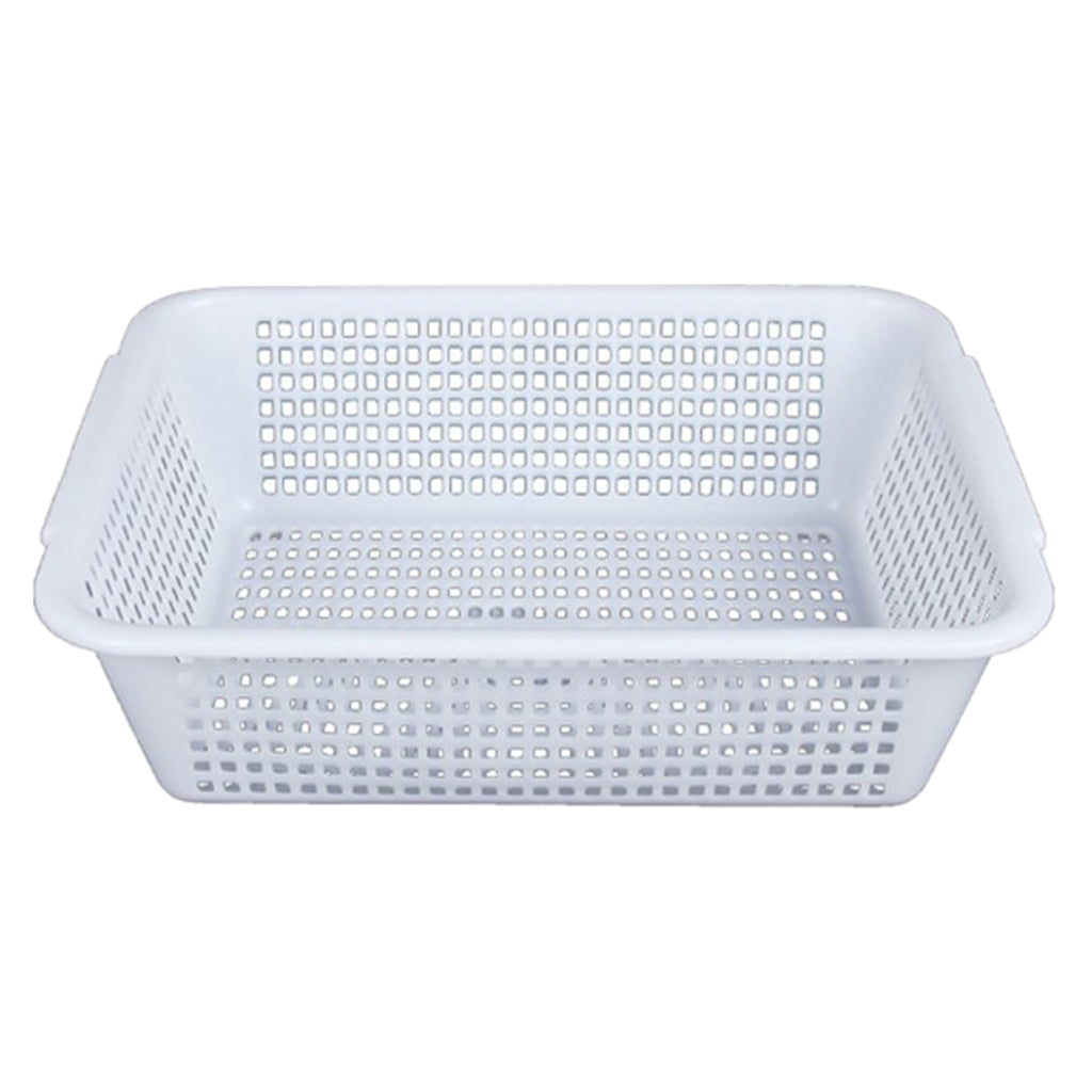 Household Storage Basket Rectangle Food Fruit Stainer Draining Bowl Colander L