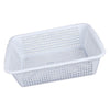 Household Storage Basket Rectangle Food Fruit Stainer Draining Bowl Colander L