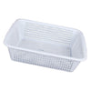 Household Storage Basket Rectangle Food Fruit Stainer Draining Bowl Colander L