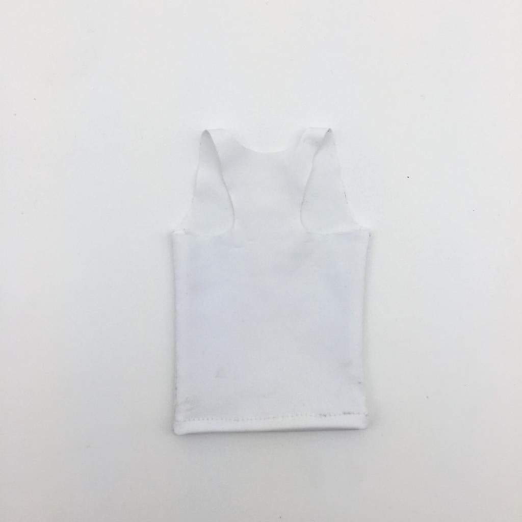 1pc 1/6 Men Sports Vest Soldier Clothing for HT Toys Accessories Parts white