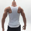 1pc 1/6 Men Sports Vest Soldier Clothing for HT Toys Accessories Parts white