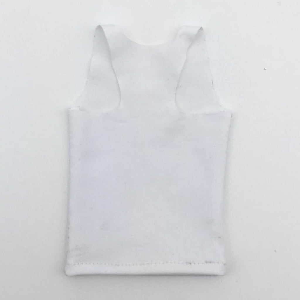 1pc 1/6 Men Sports Vest Soldier Clothing for HT Toys Accessories Parts white