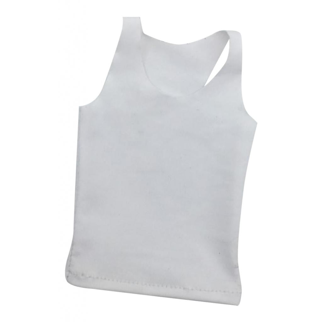 1pc 1/6 Men Sports Vest Soldier Clothing for HT Toys Accessories Parts white