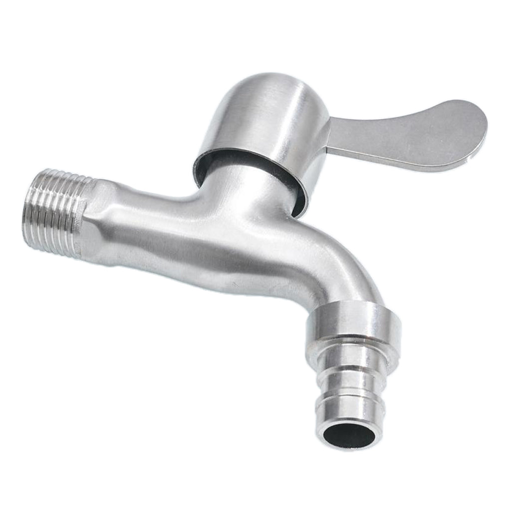 Washing Machine Faucet Cold Water Laundry Wall Tap Stainless Single Handle