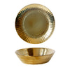 1 Pc Exquisite Stylish Gold-plated Ceramic Tableware Dish Plate 17.5x4.5cm