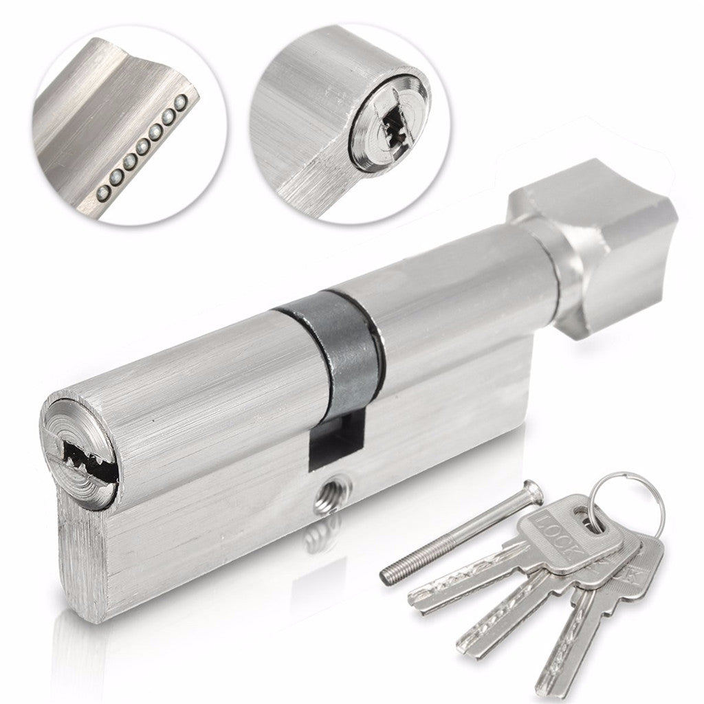 Home Security Aluminum Anti-theft Door Lock Core Cylinder with Thumb Turn