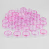 50 Pieces 3g Plastic Pot Jars Lotion Cream Sample Empty Container Pink