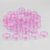 50 Pieces 3g Plastic Pot Jars Lotion Cream Sample Empty Container Pink