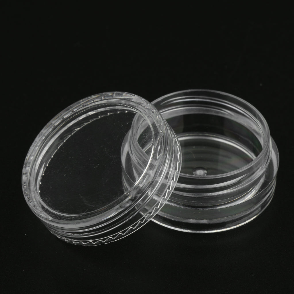 50 Pieces Plastic Cosmetic Pot Jars Lotion Cream Sample Empty Container 2g