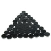 50 Pieces 3g Plastic Pot Jars Lotion Cream Sample Empty Container Black