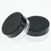 50 Pieces 3g Plastic Pot Jars Lotion Cream Sample Empty Container Black