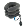 Inflatable Cervical Neck Traction Pillow Collar Device Stretcher Gray