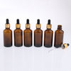 6x Empty Dropper Bottles Refillable Essential Oil Cosmetic Jar Canning 50ml