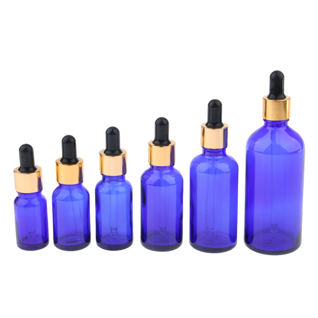 6 Pieces Empty Refillable Dropper Bottles for Essential Oils Cosmetics 10ml