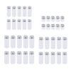 10x High Borosilicate Sample Vials Clear Glass Bottles wit Aluminum Cap 20ml