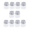 10x High Borosilicate Sample Vials Clear Glass Bottles wit Aluminum Cap 20ml