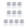 10x High Borosilicate Sample Vials Clear Glass Bottles wit Aluminum Cap 20ml