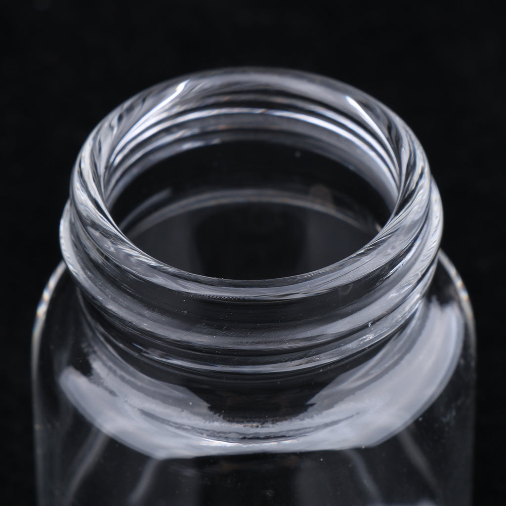 10x High Borosilicate Sample Vials Clear Glass Bottles wit Aluminum Cap 20ml