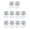 10x High Borosilicate Sample Vials Clear Glass Bottles wit Aluminum Cap 20ml