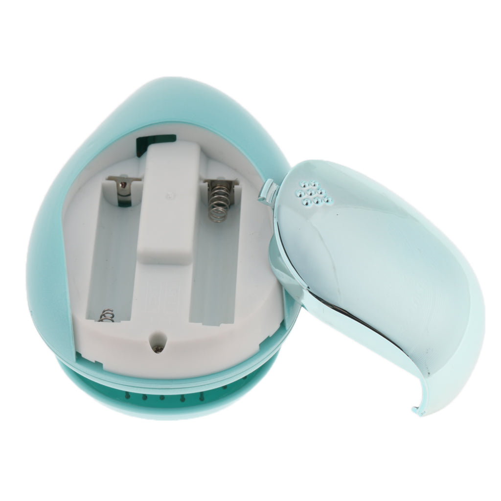 Portable Mini Electric Ionic Hairbrush Hair Brush Comb Massage Mint Green