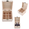 9 Grids 10ml Wooden Essential Oil Storage Box Aromatherapy Organizer Case