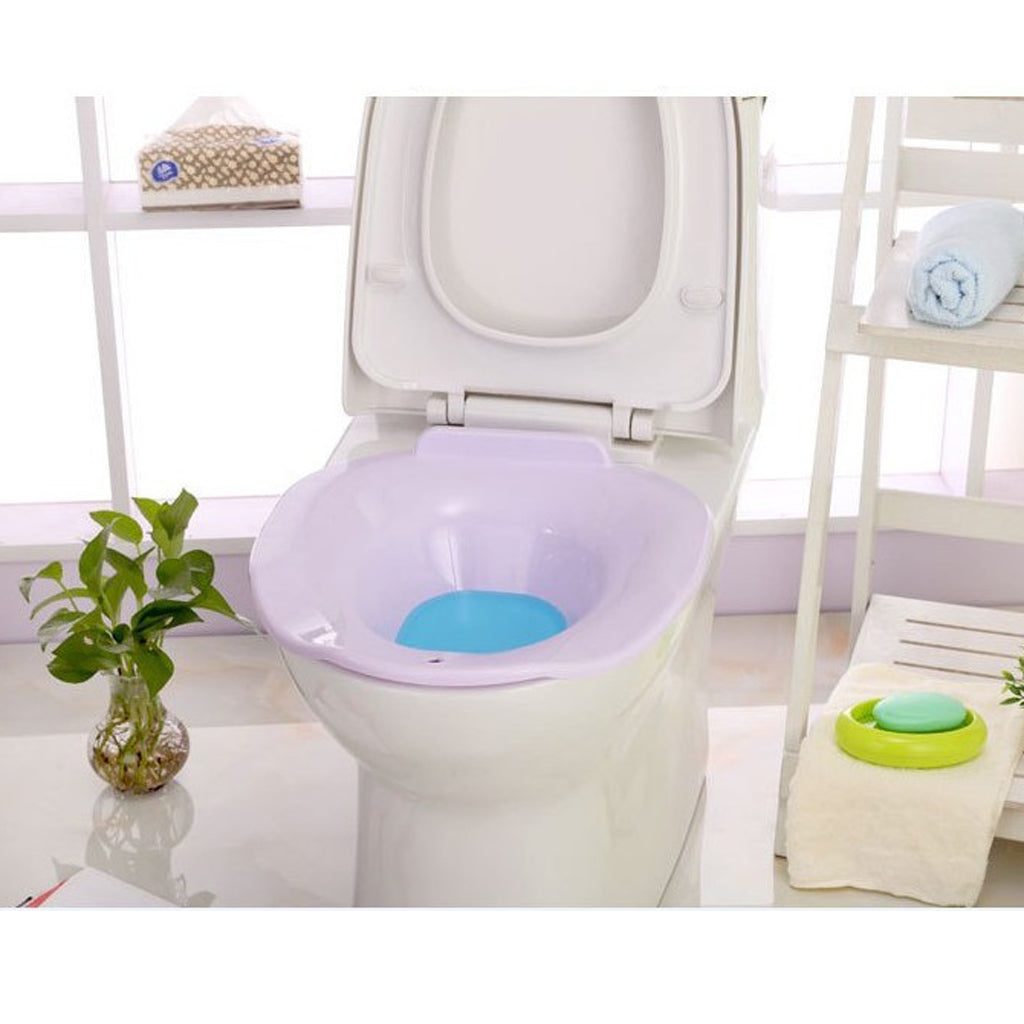 Sitz Bath Tub Toilet Care Basin Avoid Squatting for Pregnant Women Purple