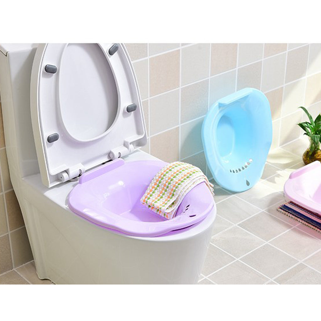 Sitz Bath Tub Toilet Care Basin Avoid Squatting for Pregnant Women Purple