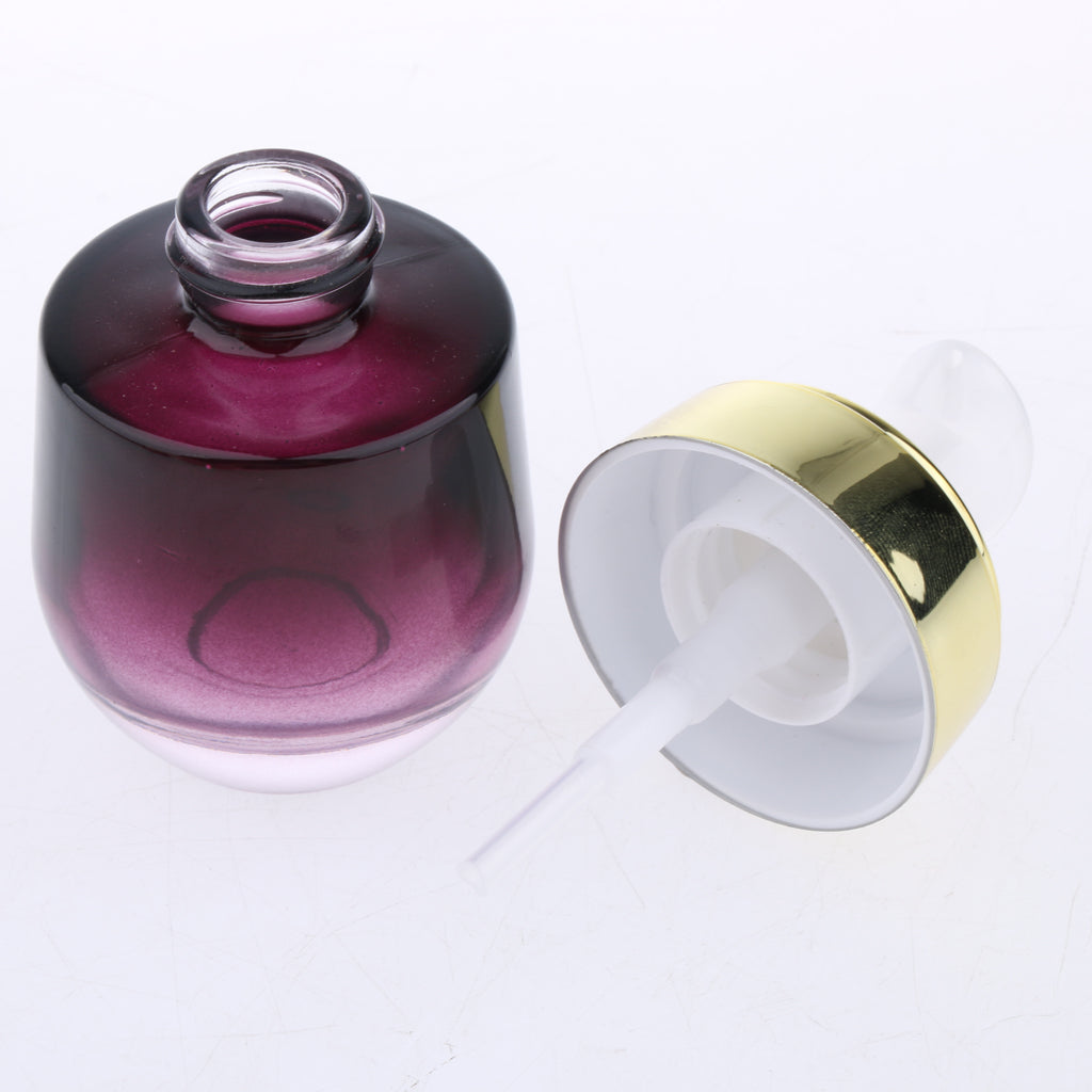 2Pcs 30ML Glass Perfume Bottle Pump Sprayer Makeup Vials Gold Pump