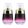 2Pcs 30ML Glass Perfume Bottle Pump Sprayer Makeup Vials Gold Pump