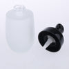 2 Pieces 50ml Frosting Glass Refillable Empty Pump Spray Bottle Black