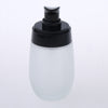 2 Pieces 50ml Frosting Glass Refillable Empty Pump Spray Bottle Black