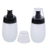 2 Pieces 50ml Frosting Glass Refillable Empty Pump Spray Bottle Black