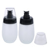 2 Pieces 50ml Frosting Glass Refillable Empty Pump Spray Bottle Black