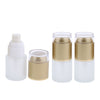 3 Piece 20ml Frosting Glass Refillable Empty Pump Spray Bottle 02 Golden Cap