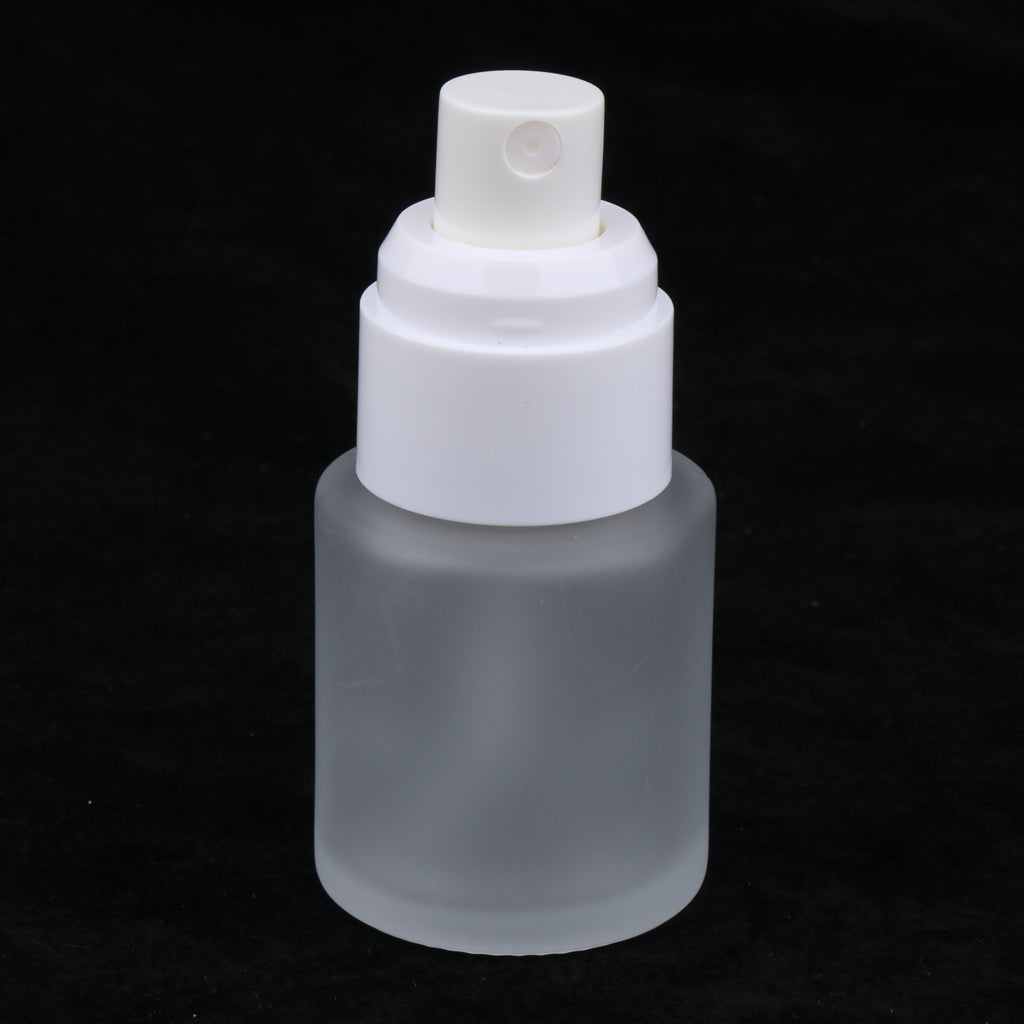 3 Piece 20ml Frosting Glass Refillable Empty Pump Spray Bottle 02 Golden Cap