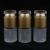 3 Piece 20ml Frosting Glass Refillable Empty Pump Spray Bottle 01 Golden Cap