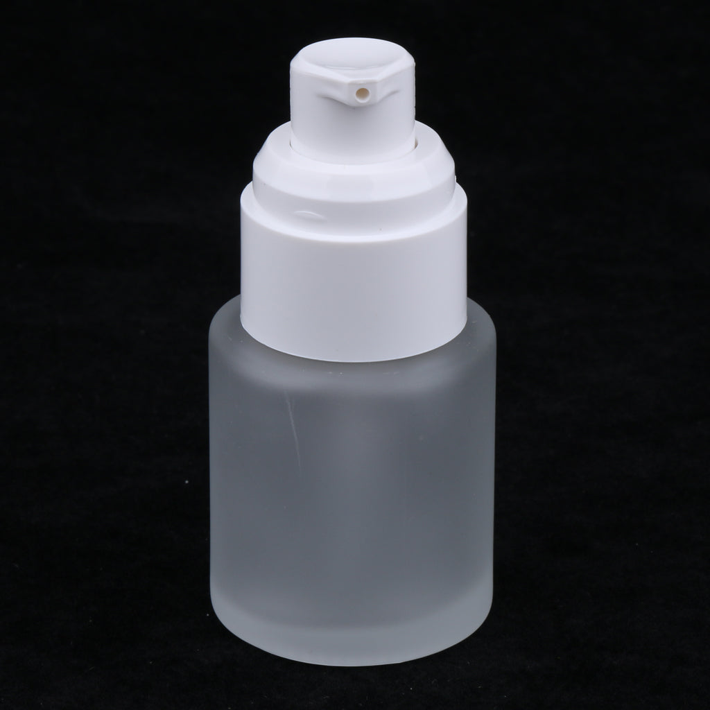 3 Piece 20ml Frosting Glass Refillable Empty Pump Spray Bottle 01 Golden Cap