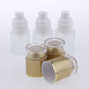 3 Piece 20ml Frosting Glass Refillable Empty Pump Spray Bottle 01 Golden Cap