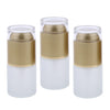 3 Piece 20ml Frosting Glass Refillable Empty Pump Spray Bottle 01 Golden Cap