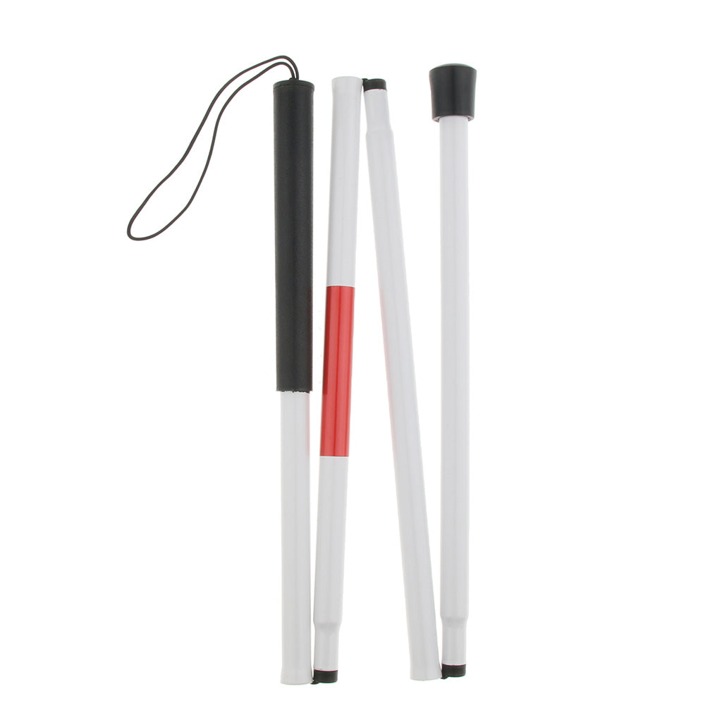 48.8 inch Long Aluminum Folding Blind Cane Walking Sticks for Blind People