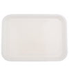 Melamine Hotel Serving Tray Dishes Cup Glass Cake Rectangular Tray White XL