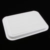 Melamine Hotel Serving Tray Dishes Cup Glass Cake Rectangular Tray White XL