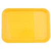 Melamine Hotel Serving Tray Dishes Cup Glass Cake Rectangular Tray Yellow XL