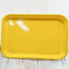 Melamine Hotel Serving Tray Dishes Cup Glass Cake Rectangular Tray Yellow XL