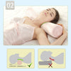 Soft Portable Round Memory Foam Pillow Back Cushion Office Use Light Pink