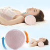 Soft Portable Round Memory Foam Pillow Back Cushion Office Use Light Pink