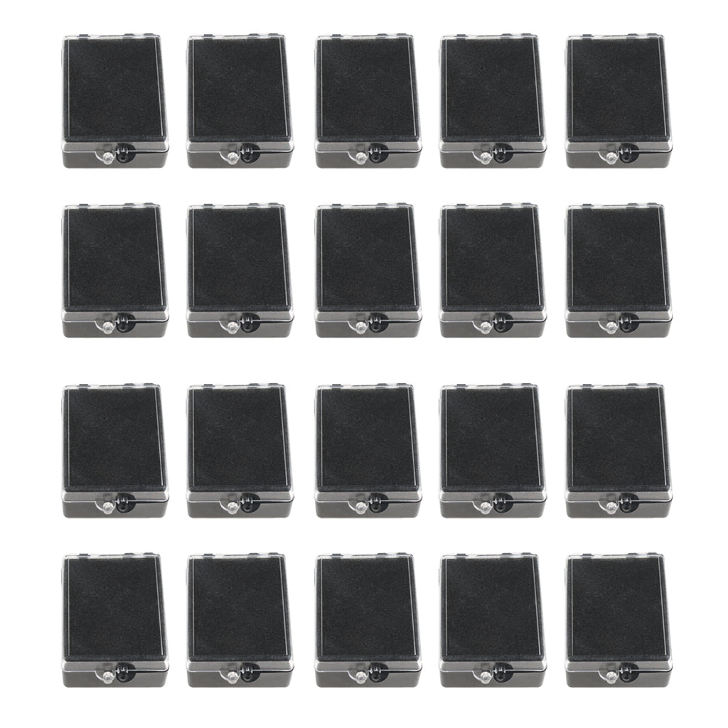 20Piece MouthGuard Case Retainer Box Denture Storage Container 2 inch  Black