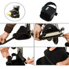 1 Piece Wheelchair Safety Restraint Shoes Footstrap Cushion Pedal Clip Black